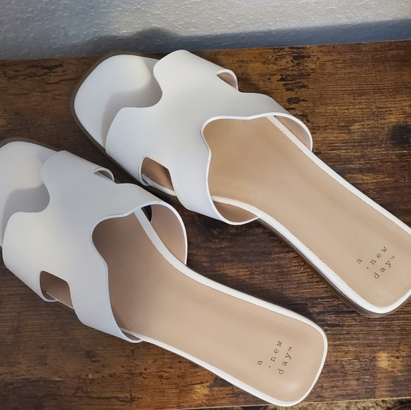 a new day Shoes - A new day white sandals